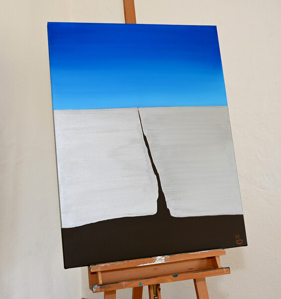 Naděje; Akryl na plátně 70 x 90, 2022