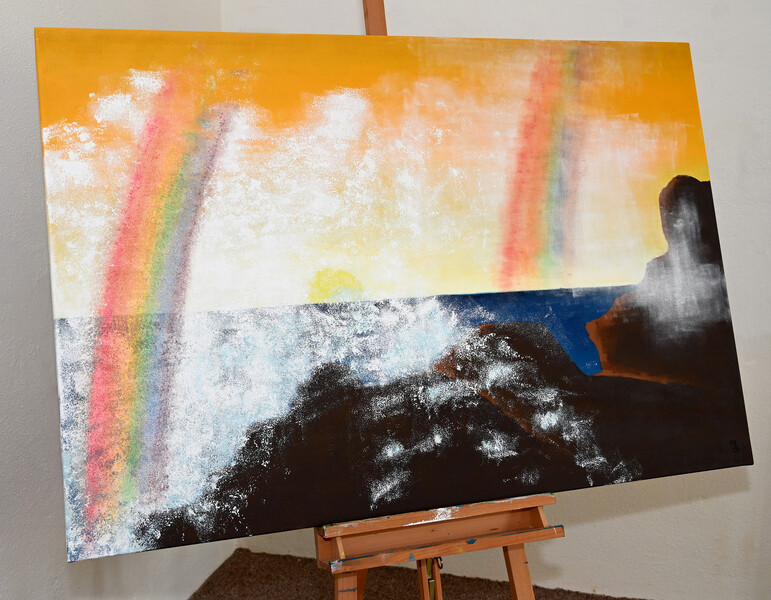 Objev; Akryl na plátně 150 x 100, 2024