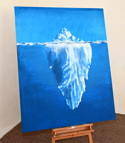 Prozření; Akryl na plátně 120 x 150, 2022