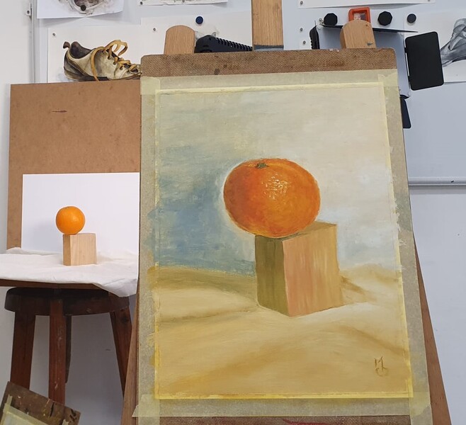 Olej na papír 30 x 40, 2024