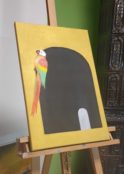 Paradox; Akryl na plátně 40 x 60, 2024