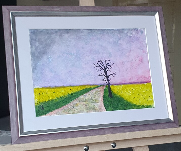 Loučení; Akvarel 30 x 20, 2024