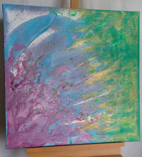 Vstřícnost; Akryl na plátně 70 x 70, 2025