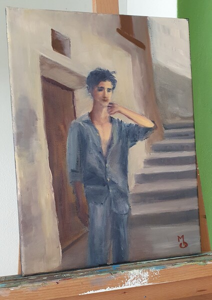 Zatím bez názvu; Olej na plátně 30 x 40, 2025