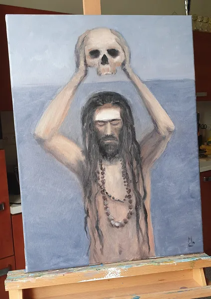 Rovnováha; Olej na plátně 45 x 60, 2026
